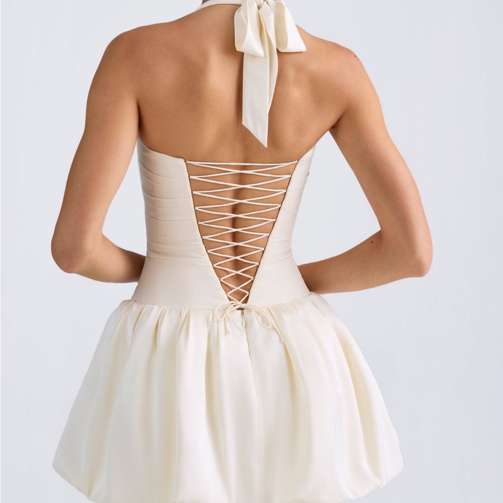 LUDIMILA halterneck bubble oh polly dress